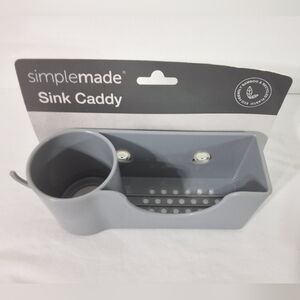 Simplemade Gray Sink Caddy For Kitchen Sink With Sunction Cups, NEW